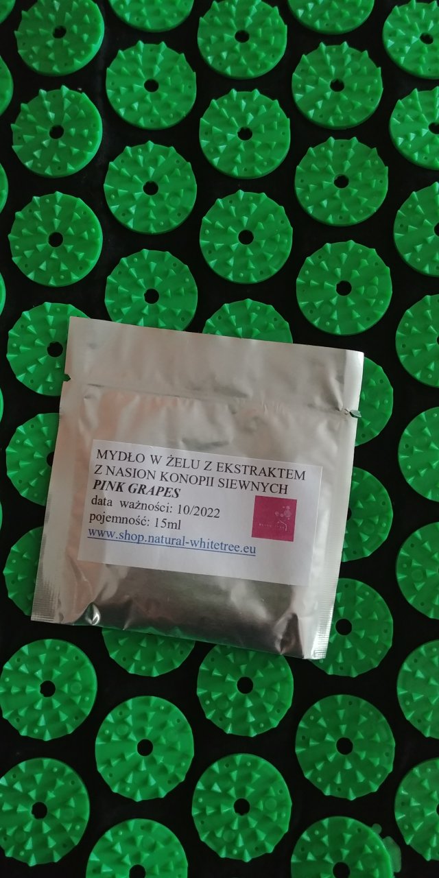 WhiteTree Natural Cosmetics Mydło w żelu, Z ekstraktem z nasion konopii siewnych, Pink Grape