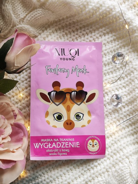 NIUQI Young, Fantasy Mask, Maska do twarzy na tkaninie, Wygładzenie, Żyrafa