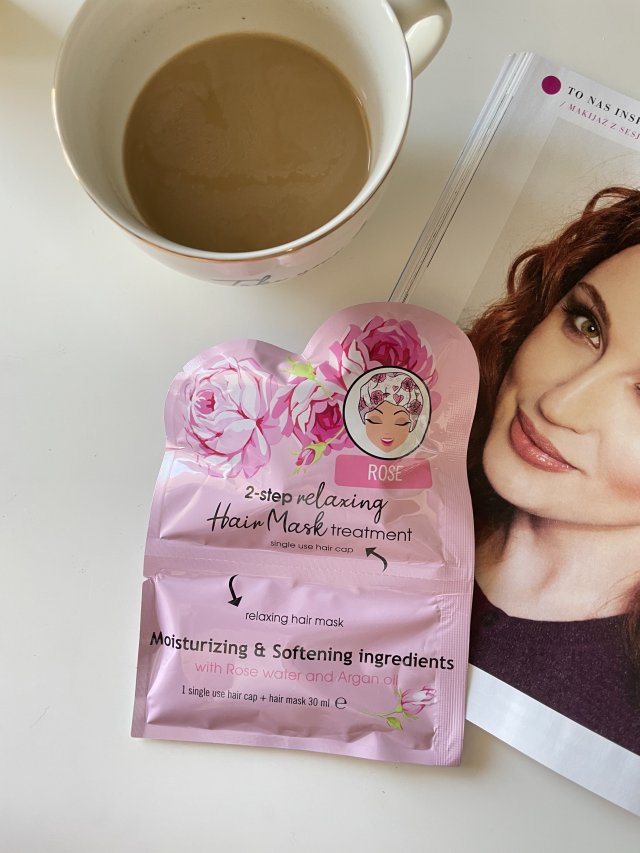 Zabieg na włosy 2-etapowy z wodą różaną i olejem arganowym 