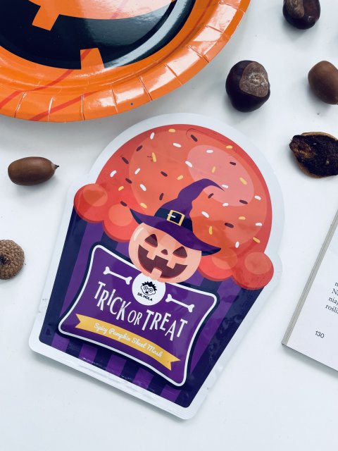 Dr. Mola Maska do twarzy w płacie, Trick or Treat, Spicy Pumpkin