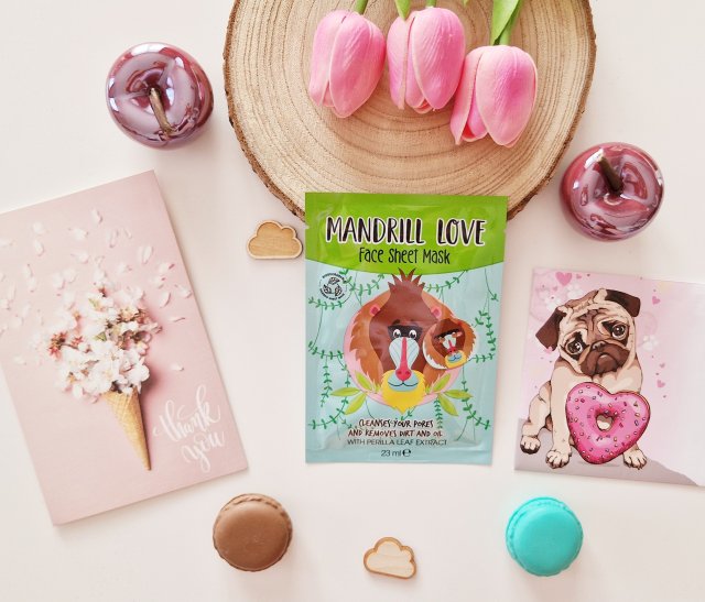 Maxbrands Marketing B.V. Face Sheet Mask, Maseczka do twarzy w płacie, Mandrill Love