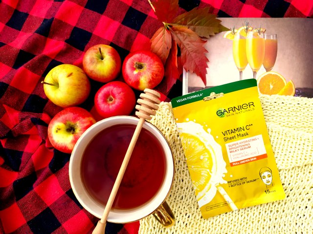 Garnier Skin Naturals, Vitamin C, Maska do twarzy w płacie, Super Hydrating + Brightening Milky Serum, Skóra o nierównym kolorycie