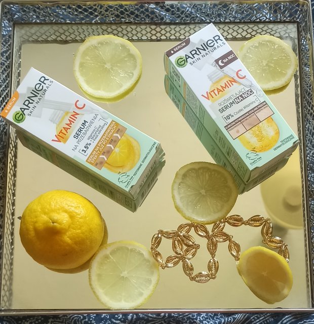 Garnier Skin Naturals, Vitamin C, Serum do twarzy, Rozświetlające, Na noc, 10% czystej witaminy C