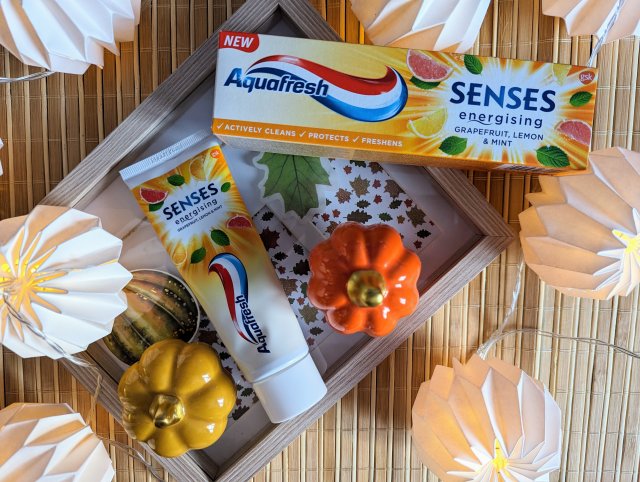 Aquafresh Pasta do zębów, Senses, Energetyzująca, Grejpfrut, cytryna i mięta