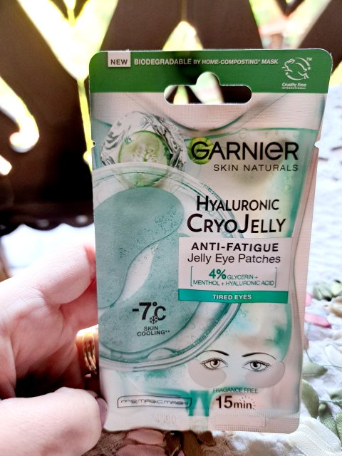 Garnier Skin Active, Hyaluron Cryo Jelly, Płatki pod oczy, Żelowe, -7°C
