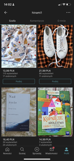 Pokaż swój profil na Vinted