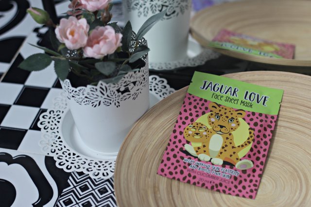 Maska do twarzy w płacie, Jaguar Love Face Sheet Mask, Z wyciągiem z ogórka