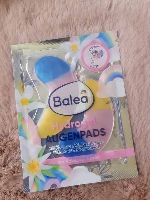 Balea Płatki pod oczy, Hydrożelowe, Rainbow Effect, Hyaluron, Wolkenblumen, Niacinamide