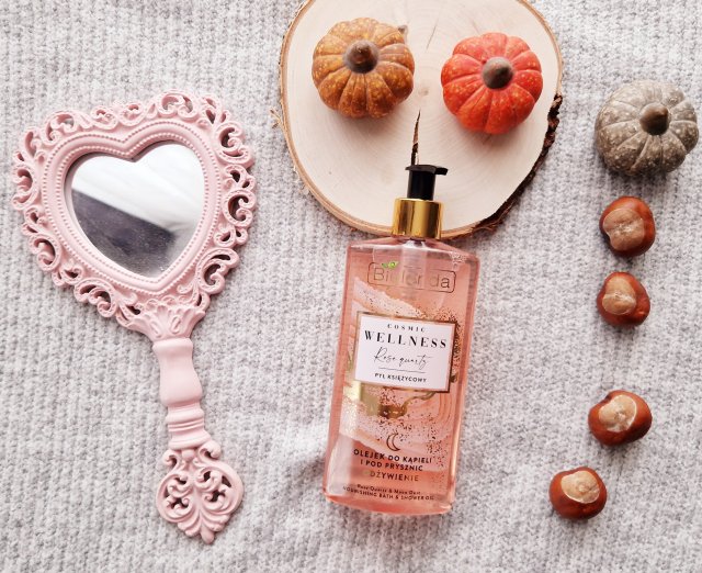 Bielenda Cosmic Wellness, Olejek do kąpieli i pod prysznic, Odżywienie, Rose Quartz & Moon Dust