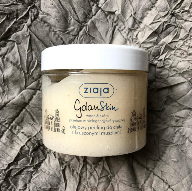 Ziaja GdanSkin, Woda & Skóra, Peeling do ciała, Olejowy, Z kruszonymi muszlami
