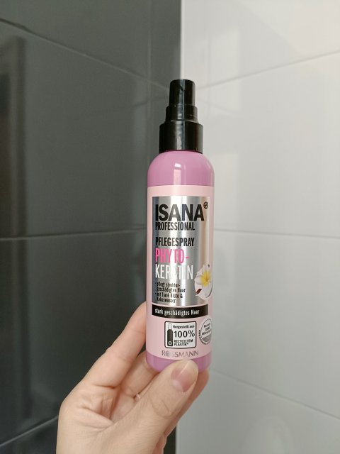 Isana Professional, Spray pielęgnacyjny do włosów, Phyto Keratin, Fitokeratyna