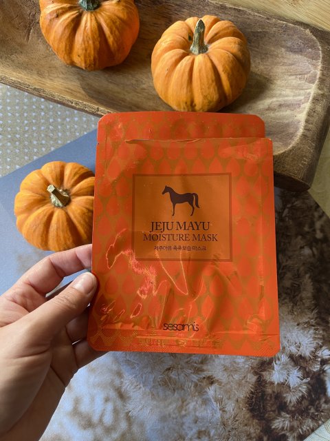 Sesamis Maska do twarzy, Na płacie bawełny, Jeju Mayu Moisture Mask, Intensywnie nawilżająca