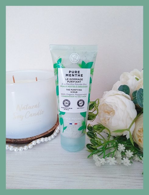 Yves Rocher Pure Menthe, Peeling do twarzy, Oczyszczający