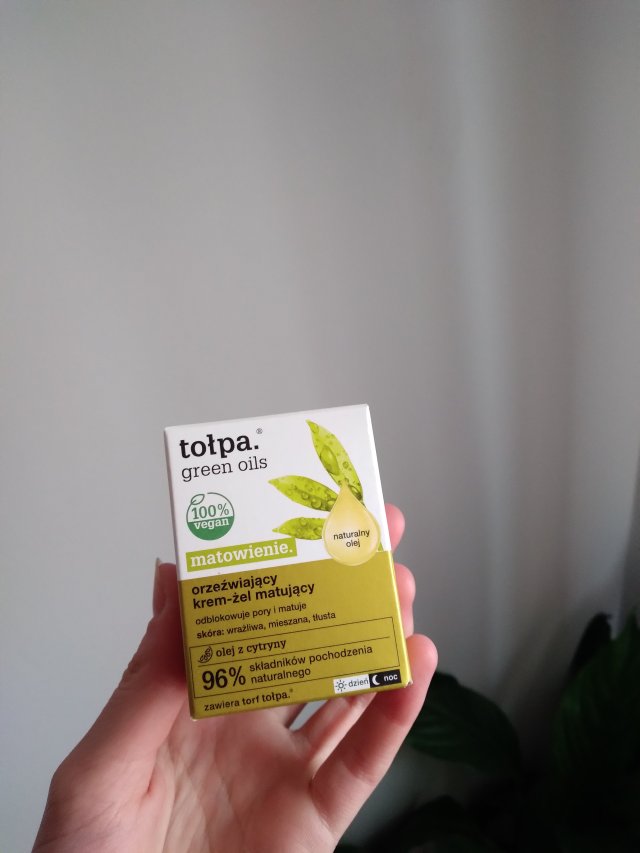 Tołpa Green Oils, Matowienie, Krem-żel do twarzy, Matujący, Olej z cytryny