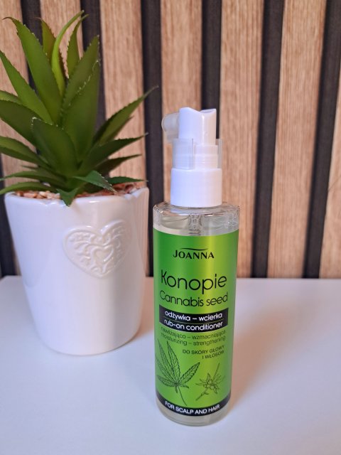Joanna Konopie, Odżywka-wcierka do włosów i skóry głowy, Nawilżająco - wzmacniająca, Cannabis Seed
