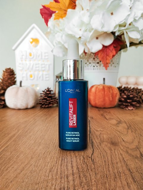 L'Oréal Revitalift Laser, Serum do twarzy, Na noc, Pure Retinol, Głębokie zmarszczki, 0,2% czystego retinolu