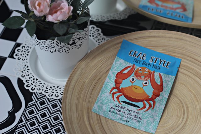 Maxbrands Marketing B.V. Face Sheet Mask, Maseczka do twarzy w płacie, Crab Style