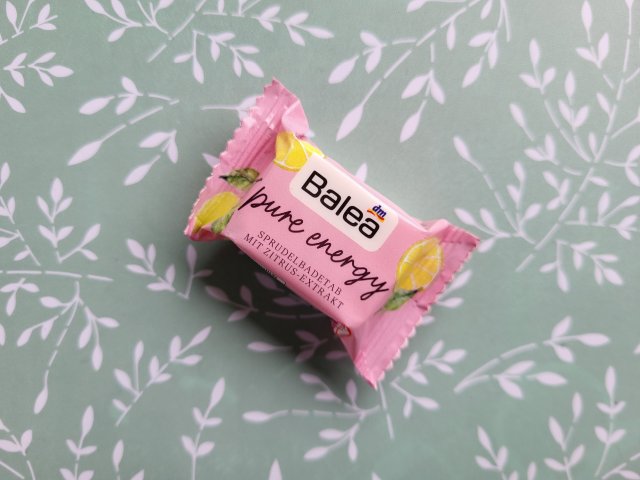 Balea Musująca tabletka do kąpieli, Pure Energy, Cytryna 