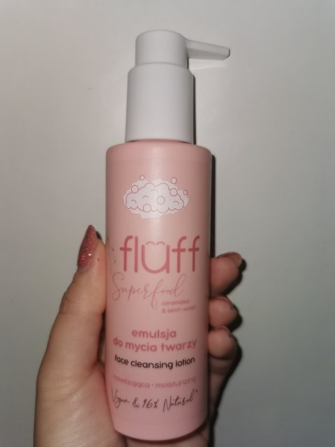 Fluff Superfood, Emulsja do mycia twarzy, Ceramidy i woda brzozowa, Nawilżająca