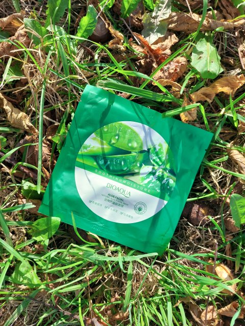 BIOAQUA Maseczka do twarzy w płacie, Soothing & Moisture, Aloe Vera 92% Soothing Gel Mask