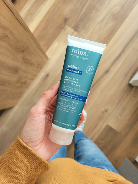 Tołpa Dermo Face, Sebio, Złuszczająca pasta-maska do mycia twarzy