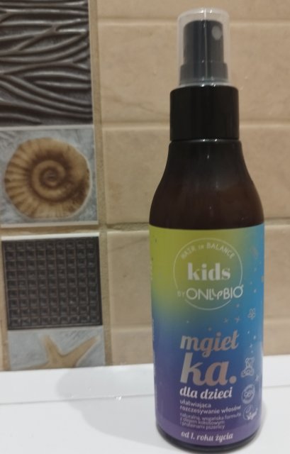 OnlyBio Hair in Balance, Kids, Mgiełka do włosów, Dla dzieci, Ułatwiająca rozczesywanie