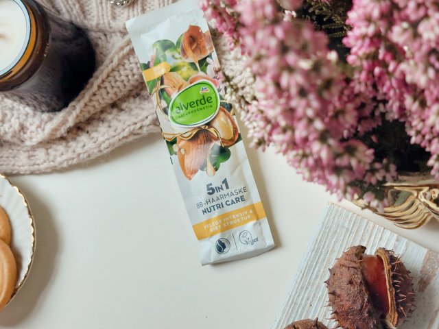 Alverde Maska do włosów, Nutri Care 5w1, Olej migdałowy i olej arganowy