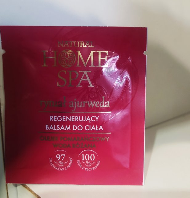 Natural Home Spa Balsam do ciała, Rytuał ajuwerda, Regenerujący, Olejek pomarańczowy & woda różana