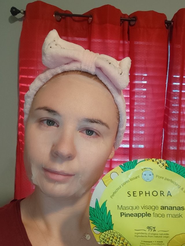 Sephora Maseczka do twarzy w płacie, Pineapple