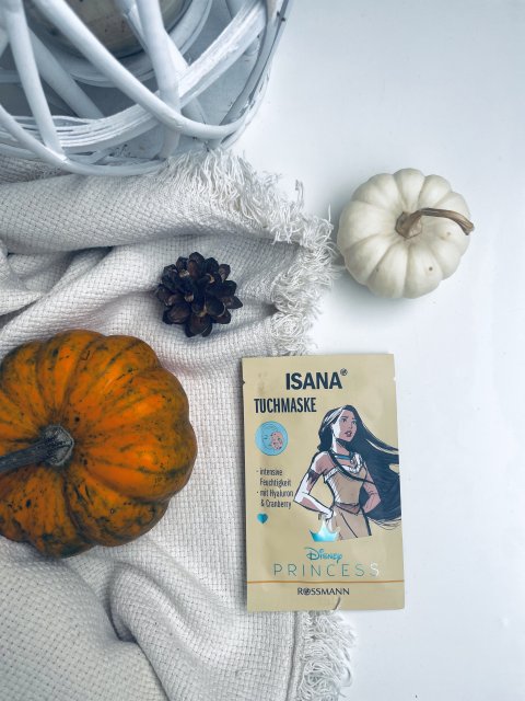 Isana Disney Princess, Maseczka do twarzy w płacie, Hyaluron & Cranberry, Pocahontas