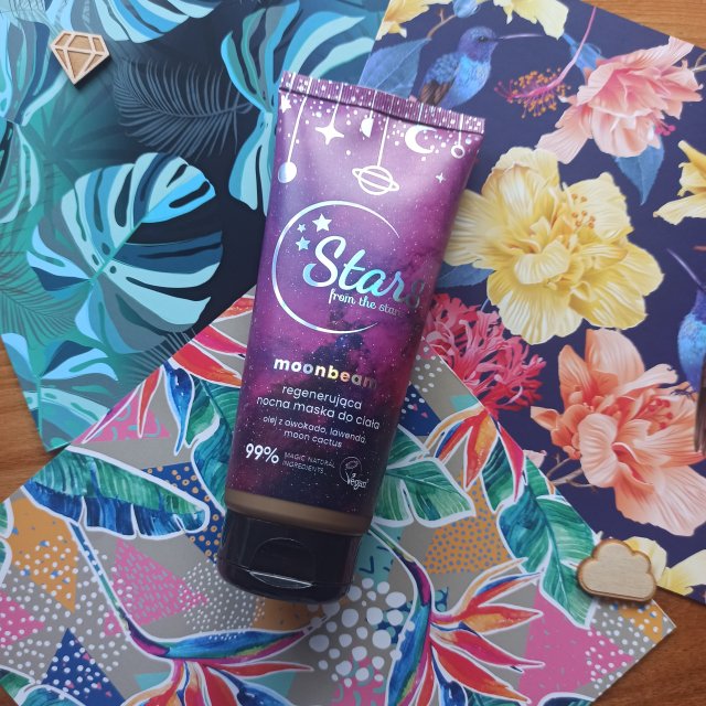 Stars from the stars Maska do ciała, Moonbeam, Regenerująca, Nocna, Olej z awokado, lawenda, moon cactus