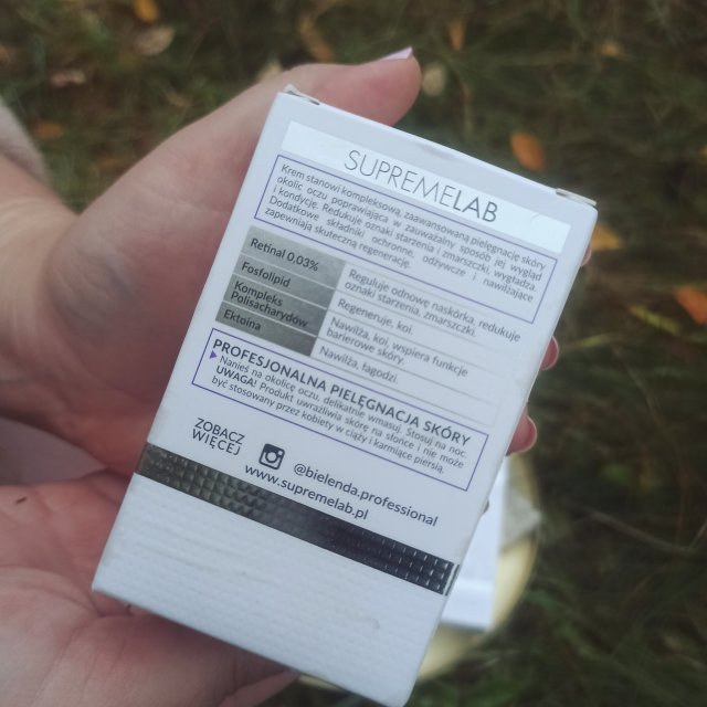 Bielenda Professional, Supremelab, Krem pod oczy, Z Retinalem, Odżywczo-przeciwzmarszczkowy