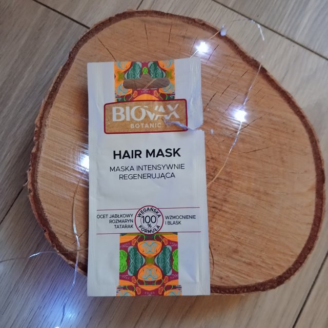 L'biotica Biovax, Botanic, Maska do włosów, Intensywnie Regenerująca, Ocet Jabłkowy 