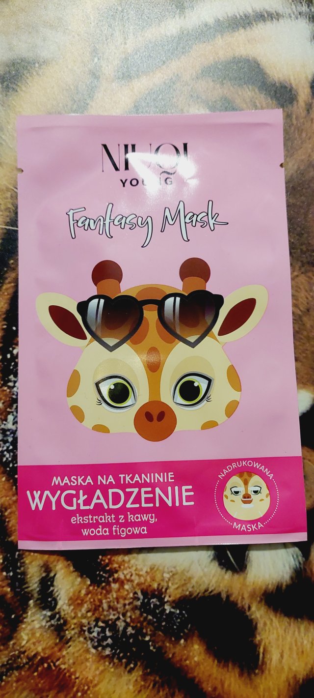 Maseczka w płacie żyrafa 