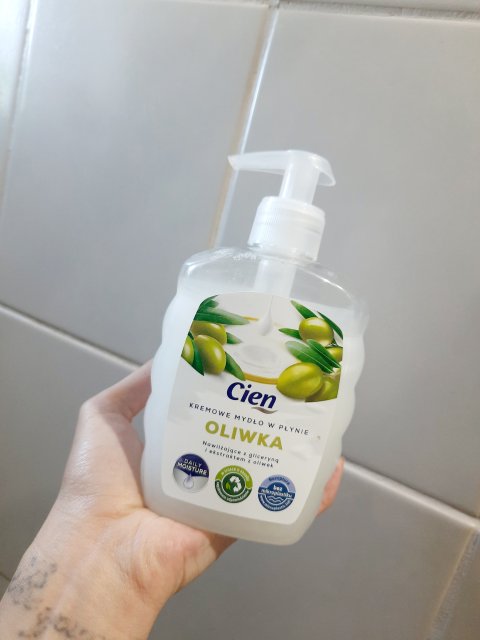 Cien Mydło w płynie, Kremowe, Oliwka