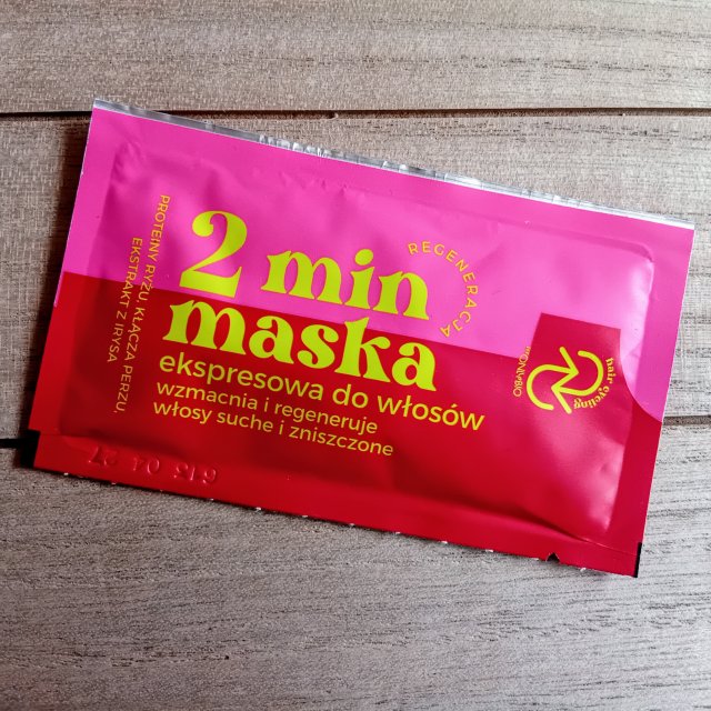 OnlyBio Hair Cycling, Maska do włosów, 2-minutowa, Ekspresowa, Proteiny ryżu, Kłącza perzu, Ekstrakt z irysa
