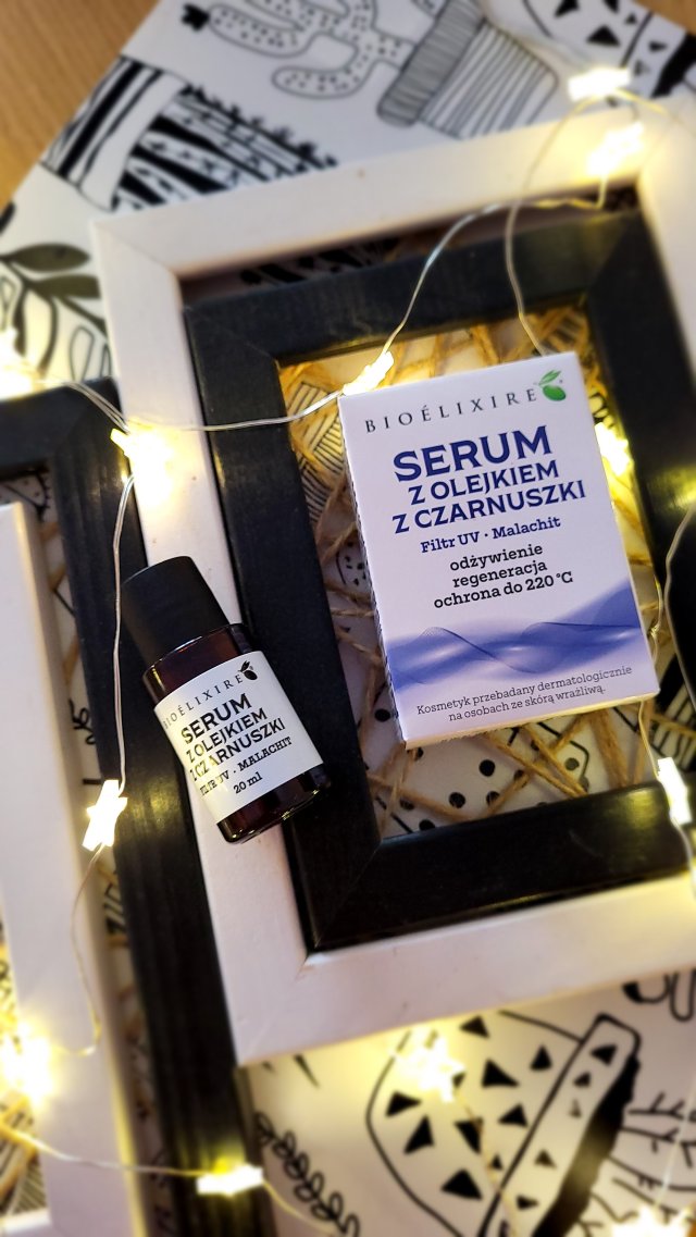 Bioélixire Olejek do włosów, Olejek z czarnuszki, Filtr UV + Malachit