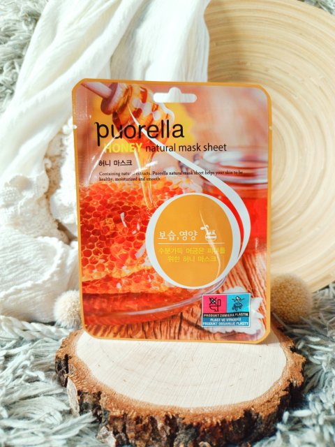 Puorella Maska do twarzy w płacie, Honey Natural Mask Sheet