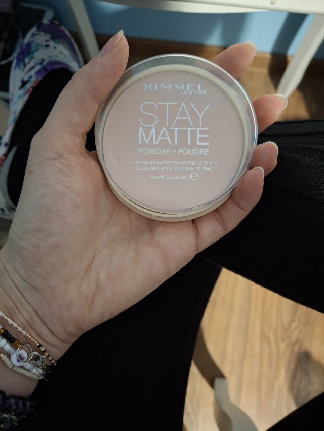 Rimmel Stay Matte, Puder do twarzy, nr 003 Peach Glow