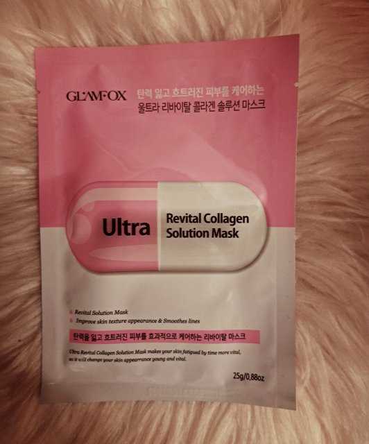 GLAMFOX Maska do twarzy w płacie, Ultra, Rewitalizująca