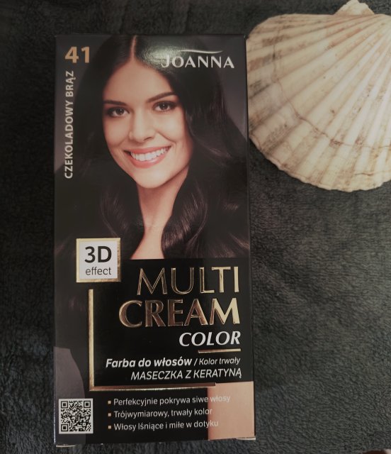 Joanna Multi Cream Color, Farba do włosów, Kolor trwały, nr 41 Czekoladowy brąz