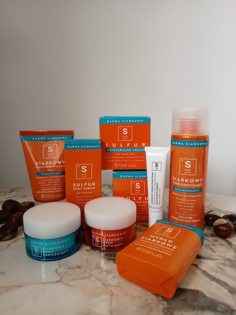 Barwa Siarkowa Moc, antybakteryjny krem matujący