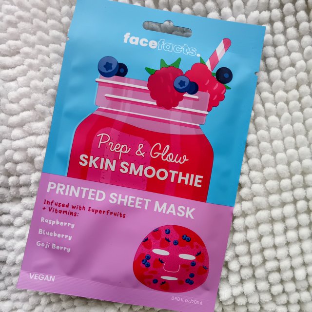 Face Facts Maseczka do twarzy w płacie, Prep&Glow, Skin smoothie 