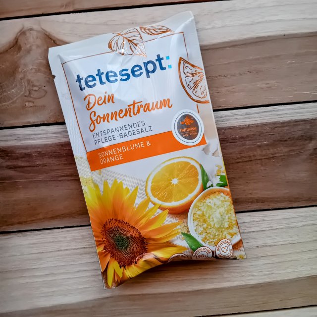 Tetesept Sól do kąpieli, Dein Sonnentraum, Słonecznik i pomarańcza