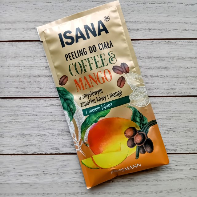 Isana Peeling do ciała, Coffee & Mango, Z olejem jojoba