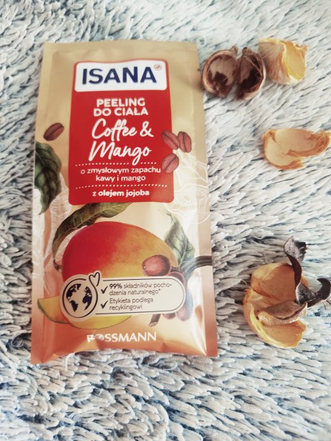 Isana Peeling do ciała, Coffee & Mango, Z olejem jojoba