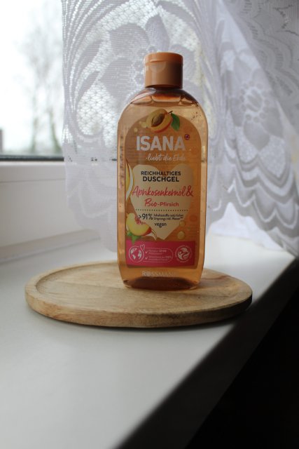 Isana Żel pod prysznic, Liebt die Erde, Brzoskwinia