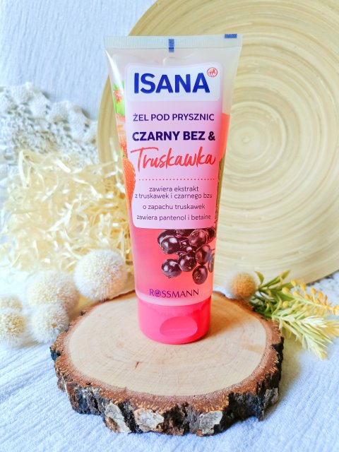 Isana Żel pod prysznic, Czarny Bez & Truskawka