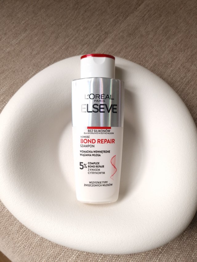 L'Oréal Elseve, Szampon do włosów, Bond Repair, Wzmacnia wewnętrzne wiązania włosa, Wszystkie typy zniszczonych włosów