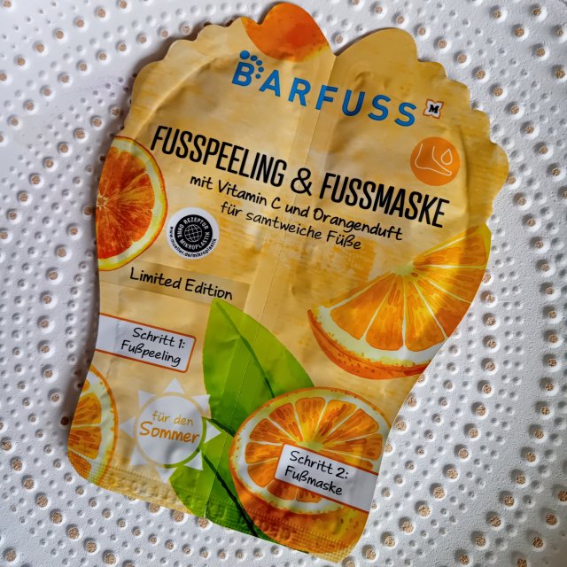 Barfuss Peeling i maska do stóp, Für den Sommer, Zapach pomarańczy